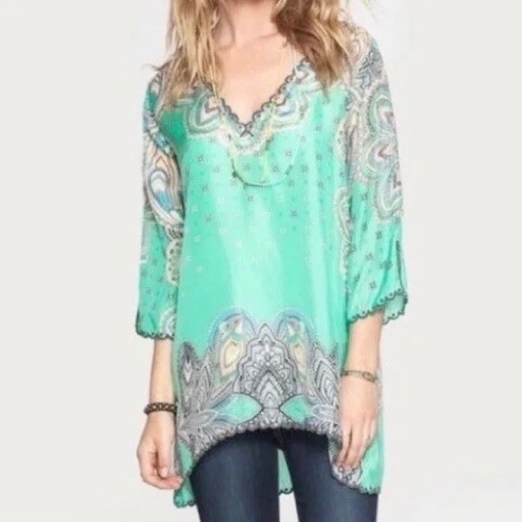 Johnny Was Tops - Johnny Was Silk Tunic